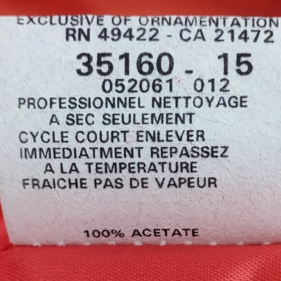 Jessica McClintock Gunne Sax Orange Halter Back, A Line Dress Size 3 Juniors. - Picture 11 of 11